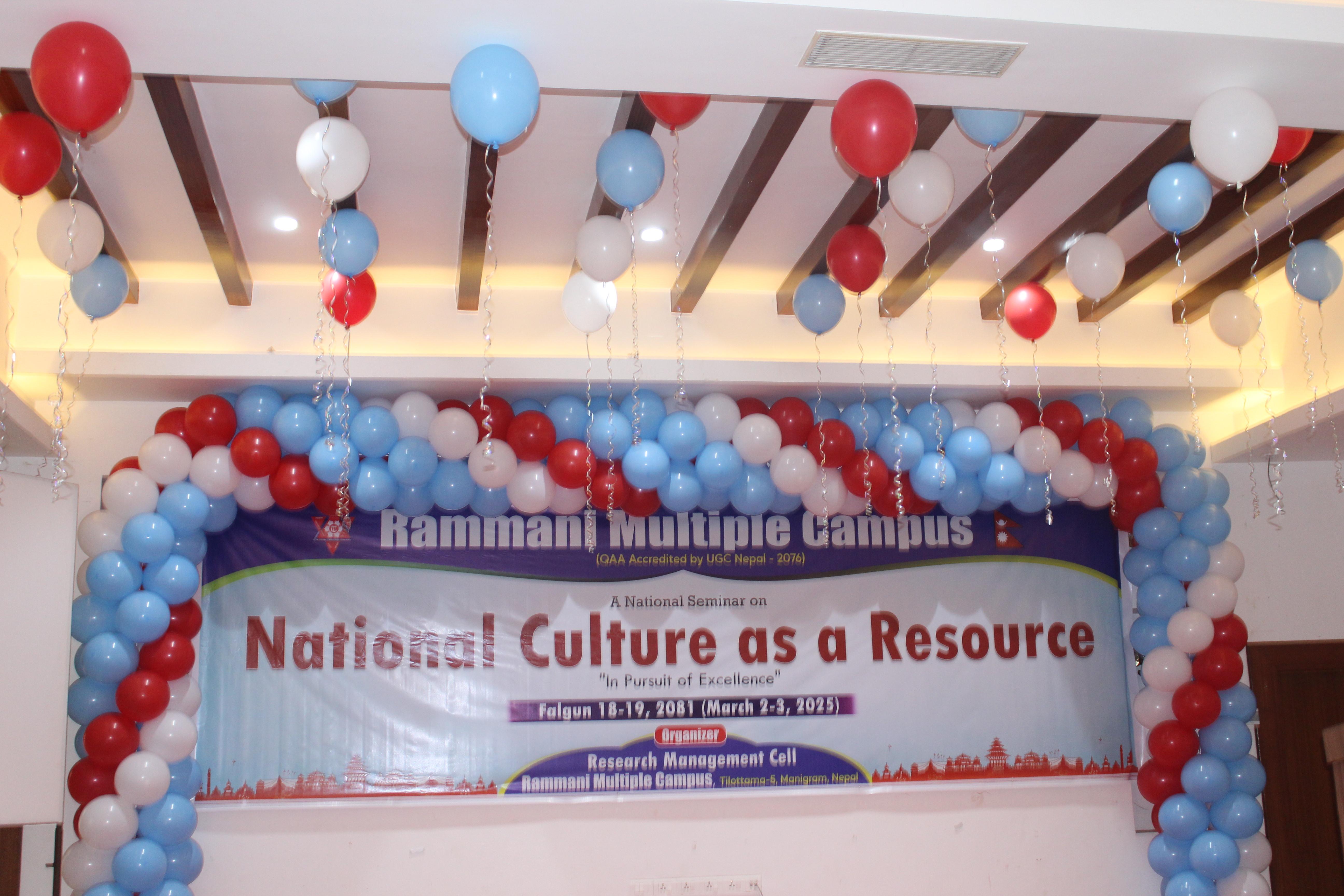 National culture as a Resource(seminar)